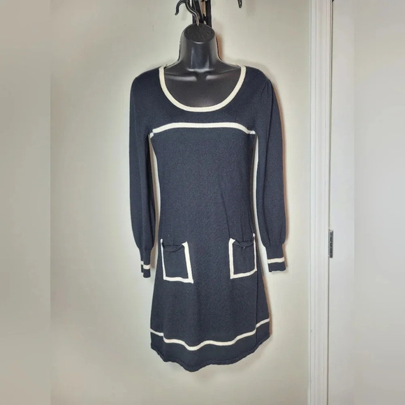 Trina Turk Balloon Sleeve Silk Cashmere Wool Blend Dress sz S - Picture 1 of 10